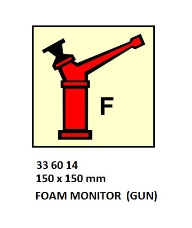 FIRE CONTROL SIGN, 150x150 MM, FOAM INSTALLATION | Korea (2019-5)