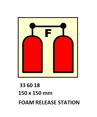 FIRE CONTROL SIGN, 150x150 MM, FOAM VALVE | Korea (2019-5)