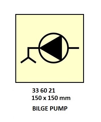 FIRE CONTROL SIGN, 150x150 MM, REMOTE CTRLD FIRE PUMP/EM SWITCH | Korea (2019-5)