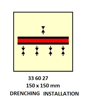 FIRE CONTROL SIGN, 150x150 MM, FIRE AXE | Korea (2019-5)