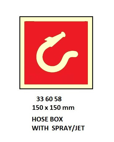 FIRE CONTROL SIGN, 150x150 MM, FIRE MAIN WITH VALVE | Korea (2019-5)