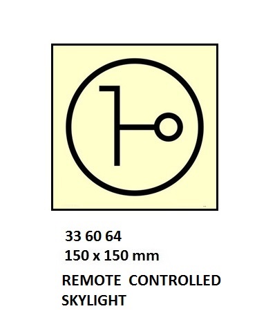 FIRE CONTROL SIGN, 150x150 MM, FIRE DAMPER IN VENT DUCT | Korea (2019-5)
