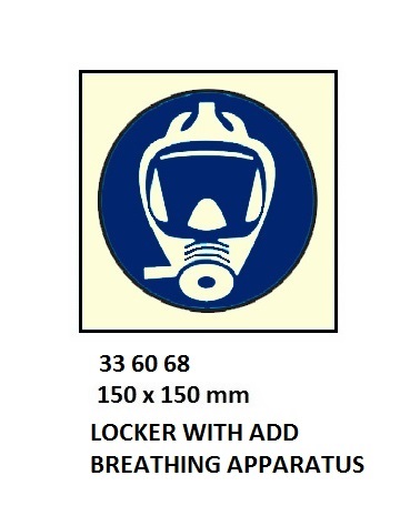 FIRE CONTROL SIGN, 150x150 MM, LOCKER WITH FIREMAN'S OUTFIT | Korea (2019-5)