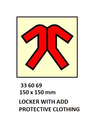 FIRE CONTROL SIGN, 150x150 MM, LOCKER WITH ADD BREATHING APPARATUS | Korea (2019-5)