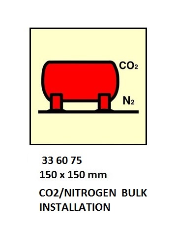 FIRE CONTROL SIGN, 150x150 MM, HIGH EXPANS FOAM SUPPLY TANK | Korea (2019-5)