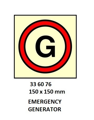 FIRE CONTROL SIGN, 150x150 MM, CO2/NITROGEN BULK INSTALLATION | Korea (2019-5)