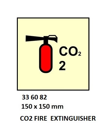 FIRE CONTROL SIGN, 150x150 MM, HALON 1211 FIRE EXTINGUISHER | Korea (2019-5)