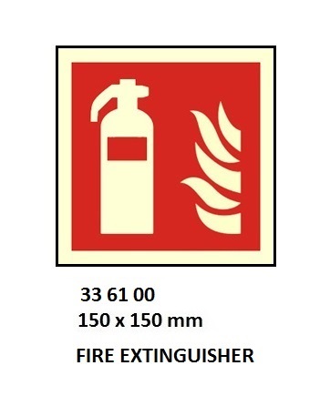 FIRE CONTROL SIGN, 150x150 MM, 9 FOAM FIRE EXTINGUISHER | Korea (2019-5)