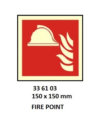FIRE SIGN (RED), 150x150 MM, FIRE HOSE REEL | Korea (2019-5)