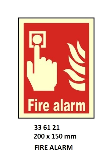 FIRE SIGN (RED), 200x150 MM, FIRE EXTINGUISHER | Korea (2019-5)