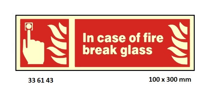 FIRE SIGN (RED), 100x300 MM, FIRE ALARM CALL POINT | Korea (2019-5)
