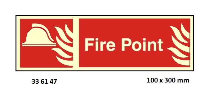 FIRE SIGN (RED), 100x300 MM, OPEN VALVE | Korea (2019-5)