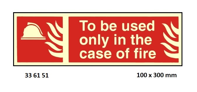 FIRE SIGN (RED), 100x300 MM, FIRE BLANKET | Korea (2019-5)