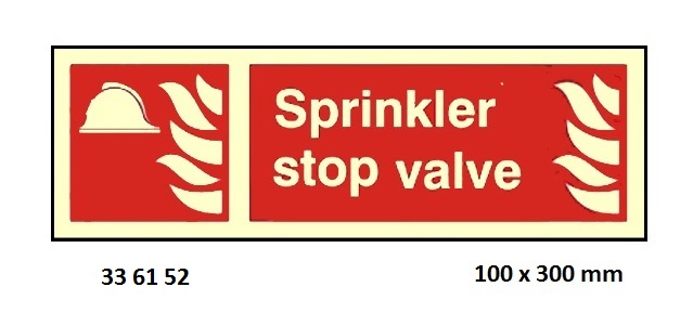 FIRE SIGN (RED), 100x300 MM, USED ONLY IN CASE OF FIRE | Korea (2019-5)
