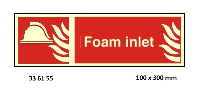 FIRE SIGN (RED), 100x300 MM, OPEN THIS VALVE | Korea (2019-5)