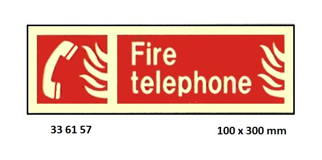 FIRE SIGN (RED), 100x300 MM, FIREMANS SWITCH | Korea (2019-5)