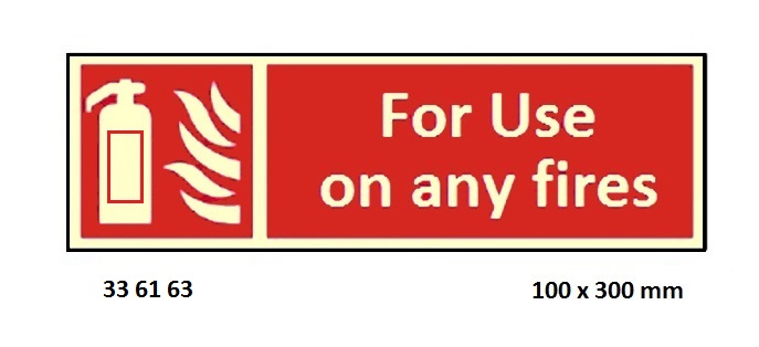 FIRE SIGN (RED), 100x300 MM, FIRE FLAP | Korea (2019-5)