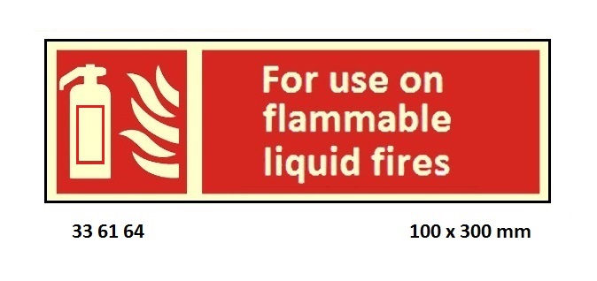FIRE SIGN (RED), 100x300 MM, FOR USE ON ANY FIRE | Korea (2019-5)