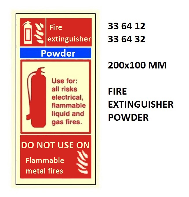 FIRE SIGN (RED), 200x100 MM, FIRE EXTINGUISHER FOAM | Korea (2019-5)