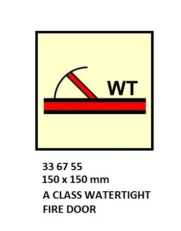 FIRE CONT SYMBOL, 150 x 150 MM, A CLASS FIRE DOOR | Korea (2019-5)