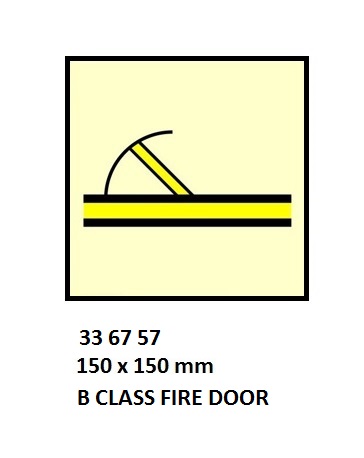 FIRE CONT SYMBOL, 150 x 150 MM, A CLASS SEMI WATERTIGHT FIRE DOOR | Korea (2019-5)