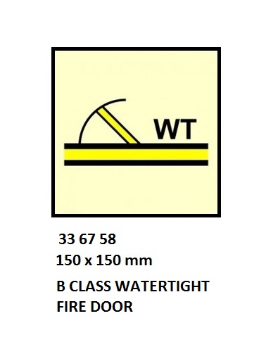 FIRE CONT SYMBOL, 150 x 150 MM, B CLASS FIRE DOOR | Korea (2019-5)