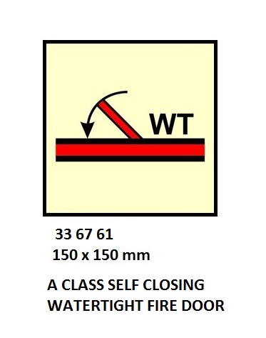FIRE CONT SYMBOL, 150 x 150 MM, A CLASS SELF CLOSING FIRE DOOR | Korea (2019-5)