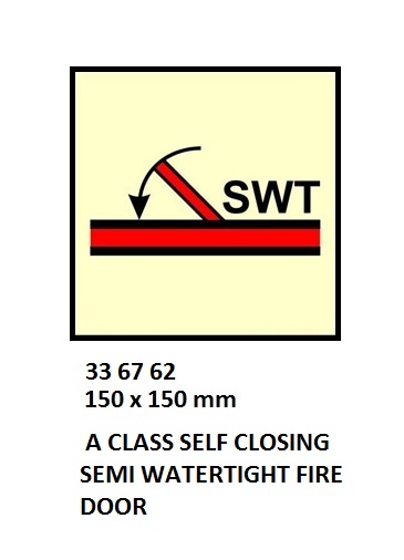FIRE CONT SYMBOL, 150 x 150 MM, A CLASS SELF CLOSING WATERTIGHT FIRE DOOR | Korea (2019-5)