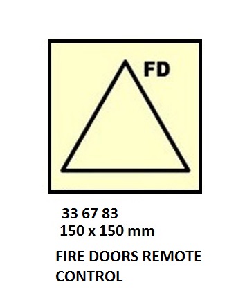 FIRE CONT SYMBOL, 150 x 150 MM, WATERTIGHT DOORS REMOTE CONTROL | Korea (2019-5)