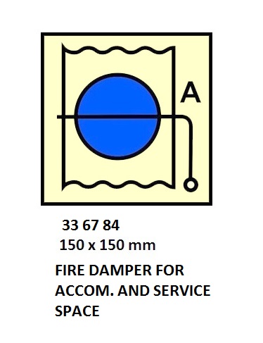 FIRE CONT SYMBOL, 150 x 150 MM, FIRE DOORS REMOTE CONTROL | Korea (2019-5)