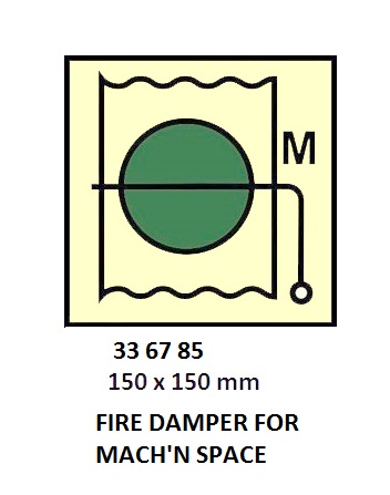FIRE CONT SYMBOL, 150 x 150 MM, FIRE DAMPER FOR ACCOM. AND SERVICE SPACE | Korea (2019-5)