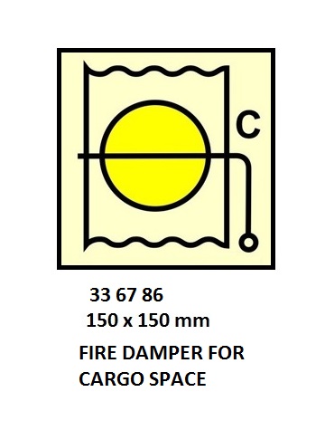 FIRE CONT SYMBOL, 150 x 150 MM, FIRE DAMPER FOR MACH'N SPACE | Korea (2019-5)