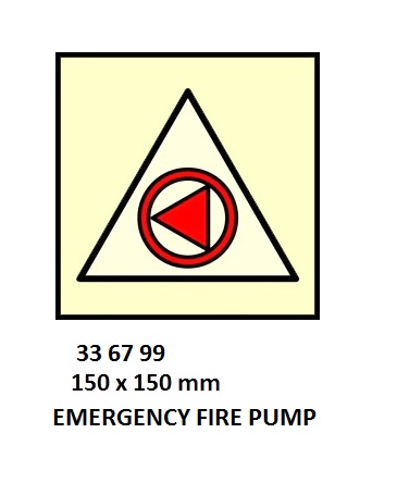 FIRE CONT SYMBOL, 150 x 150 MM, FIRE PUMP | Korea (2019-5)