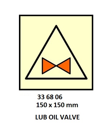 FIRE CONT SYMBOL, 150 x 150 MM, FUEL OIL VALVE | Korea (2019-5)