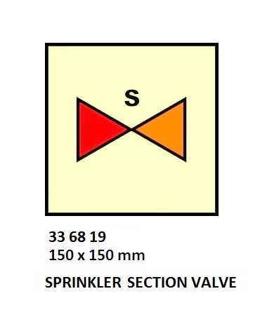 FIRE CONT SYMBOL, 150 x 150 MM, FIRE MAIN SECTION VALVE | Korea (2019-5)