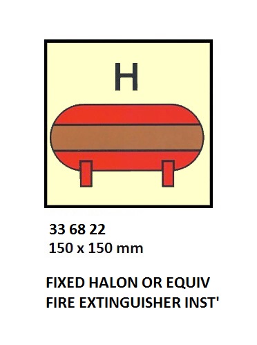 FIRE CONT SYMBOL, 150 x 150 MM, FIXED NITROGEN FIRE EXT' INST' | Korea (2019-5)