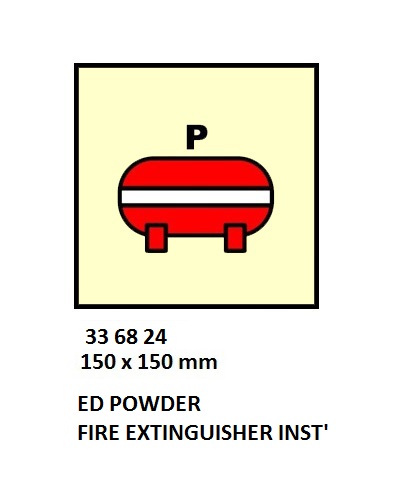 FIRE CONT SYMBOL, 150 x 150 MM, FIXED FOAM FIRE EXT' INST' | Korea (2019-5)