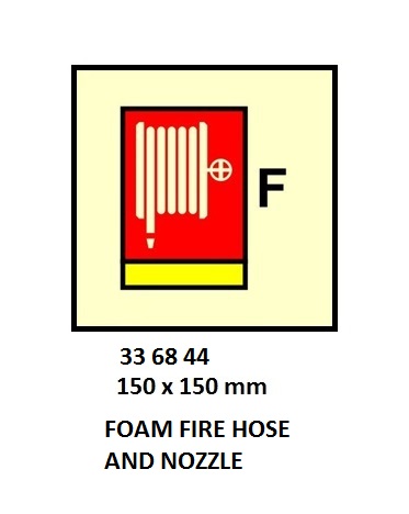 FIRE CONT SYMBOL, 150 x 150 MM, WATER MONITOR | Korea (2019-5)