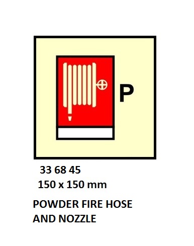 FIRE CONT SYMBOL, 150 x 150 MM, FOAM FIRE HOSE AND NOZ' | Korea (2019-5)