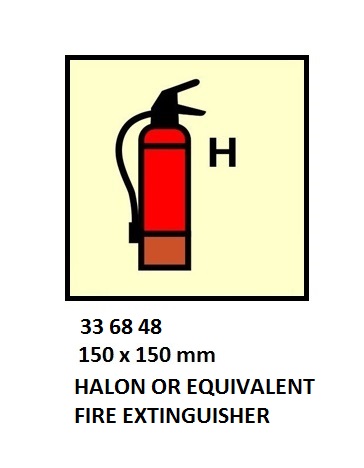 FIRE CONT SYMBOL, 150 x 150 MM, CO2 FIRE EXT' | Korea (2019-5)