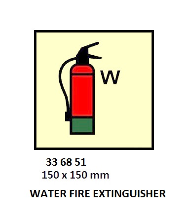 FIRE CONT SYMBOL, 150 x 150 MM, POWDER FIRE EXT' | Korea (2019-5)
