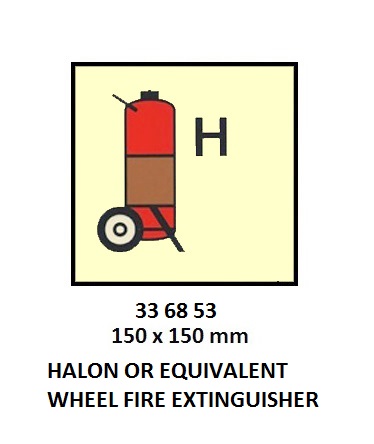 FIRE CONT SYMBOL, 150 x 150 MM, CO2 WHEEL FIRE EXT' | Korea (2019-5)