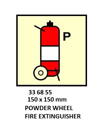 FIRE CONT SYMBOL, 150 x 150 MM, FOAM WHEEL FIRE EXT' | Korea (2019-5)