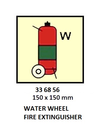 FIRE CONT SYMBOL, 150 x 150 MM, POWDER WHEEL FIRE EXT' | Korea (2019-5)