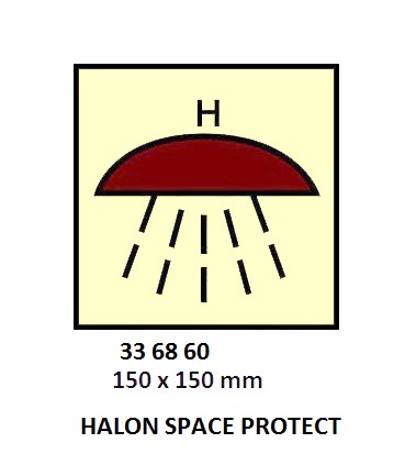 FIRE CONT SYMBOL, 150 x 150 MM, CO2 | Korea (2019-5)