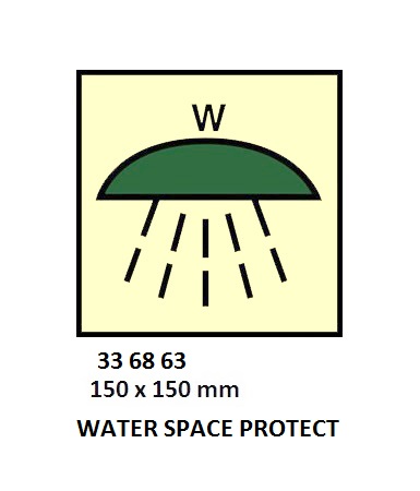 FIRE CONT SYMBOL, 150 x 150 MM, P | Korea (2019-5)