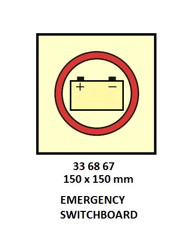 FIRE CONT SYMBOL, 150 x 150 MM, WATER FOG APPLICATOR | Korea (2019-5)
