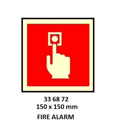 FIRE CONT SYMBOL, 150 x 150 MM, | Korea (2019-5)