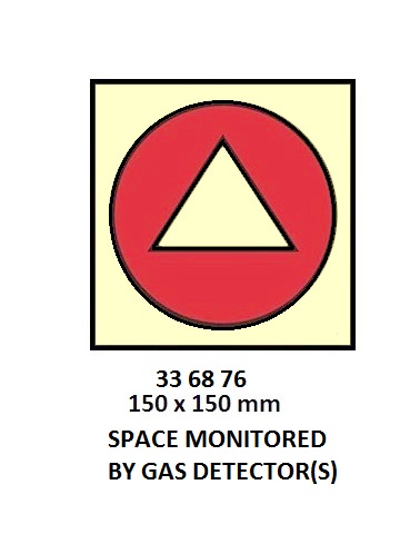 FIRE CONT SYMBOL, 150 x 150 MM, SPACE MONITORED BY FLAME DETECTOR (S) | Korea (2019-5)