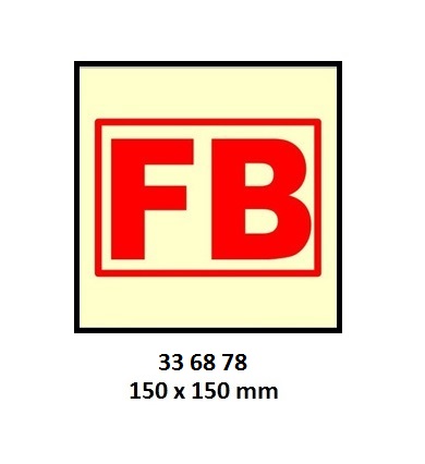 FIRE CONT SYMBOL, 150 x 150 MM, N | Korea (2019-5)